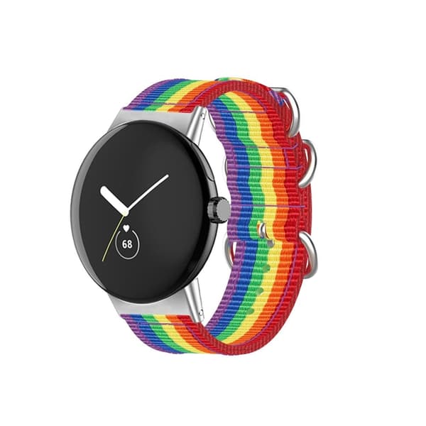 Kolmen silmukan kellohihna Google Pixel -kelloon - Monivärinen Multicolor