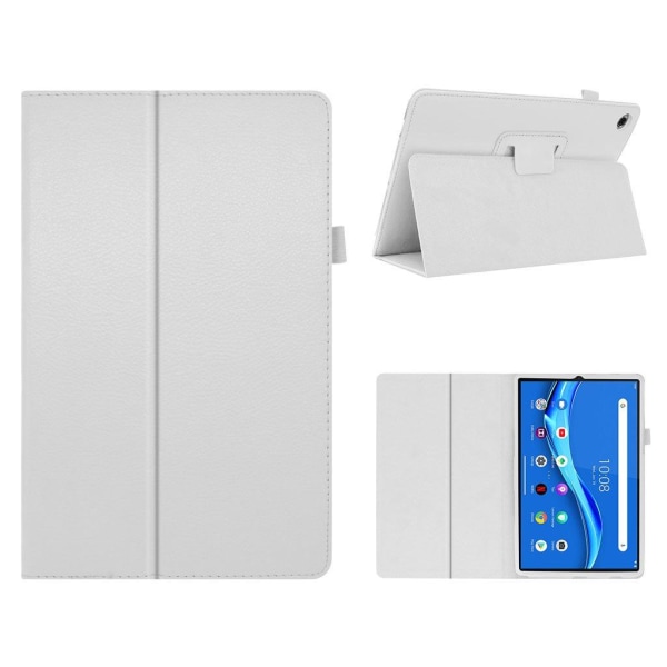 Lenovo Tab M10 HD Gen 2 litchi texture leather case - White White
