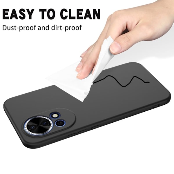 Matte Liquid Huawei nova 13 silikone cover - Sort Black