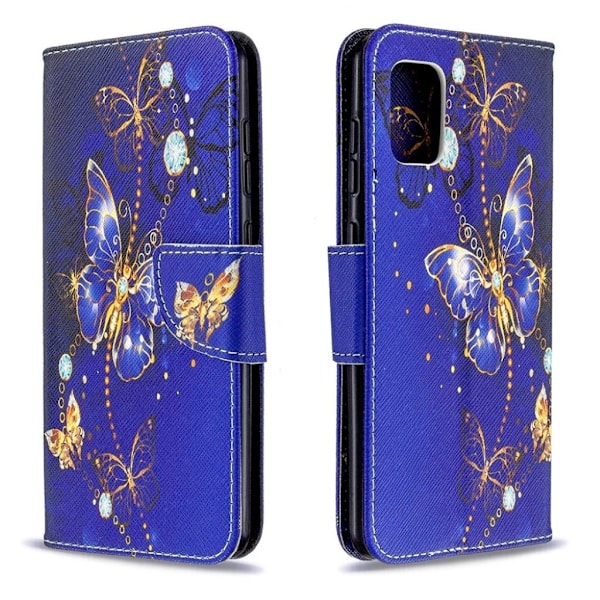 Wonderland Samsung Galaxy A31 Etui - Krystal Sommerfugle Multicolor