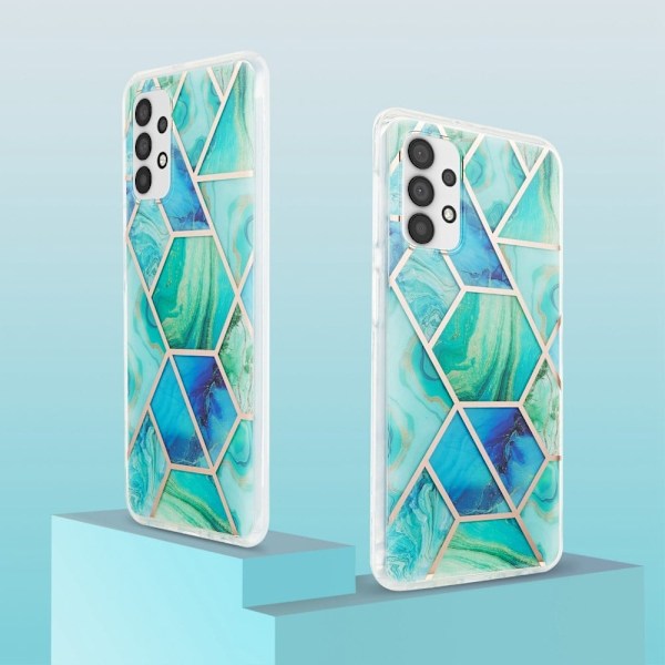 Marmormotiv Samsung Galaxy A23 skal - Grön Grön