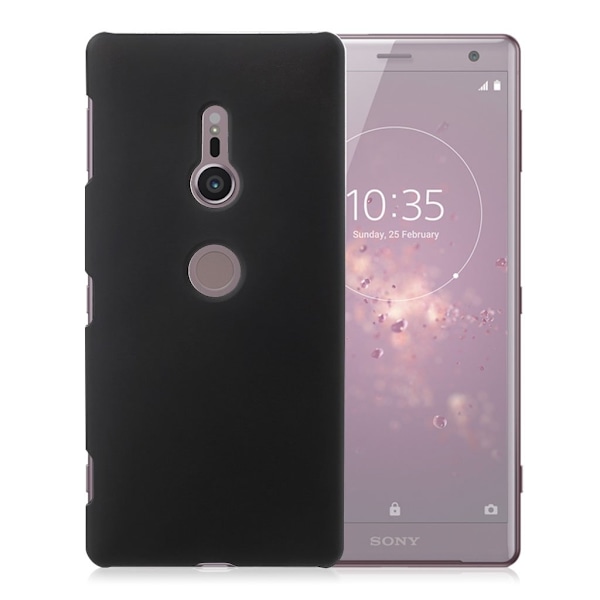 Sony Xperia XZ2 gummieret etui - Sort Black