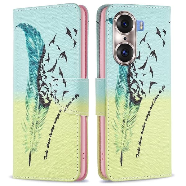 Wonderland Honor 60 Pro flip etui - Fjer Green