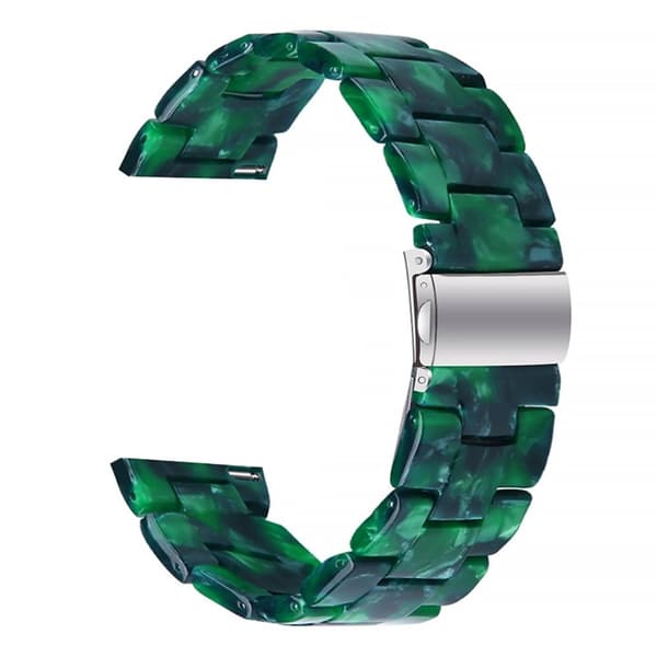 Samsung Galaxy Watch 4 Classic (44mm) / (40mm) cool resin-urrem - Mat Sortgrøn Green
