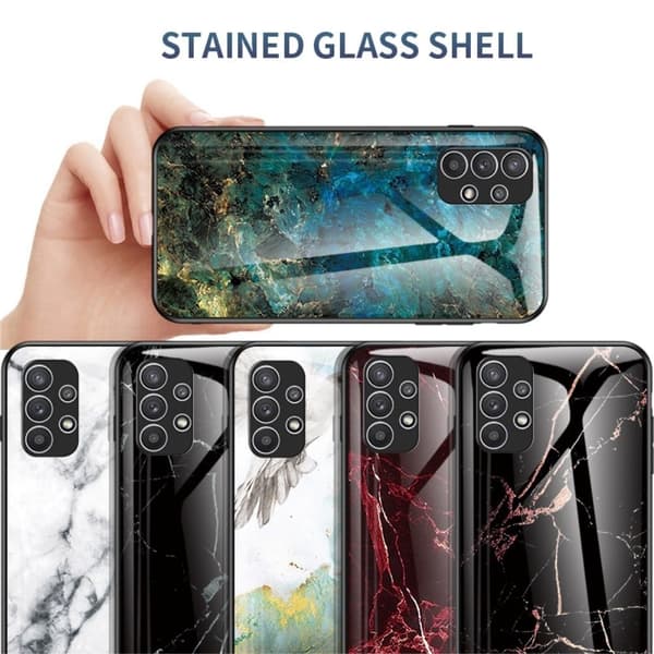 Fantasy Marble Samsung Galaxy A23 deksel - Svart Marmor Black