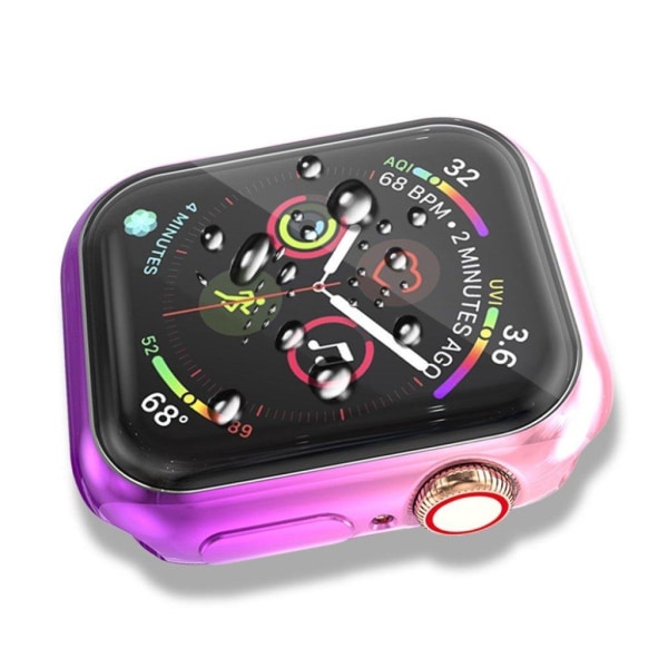 Apple Watch Series 5 44mm Stilfuldt Farverig etui - Lyserød / Lilla Multicolor