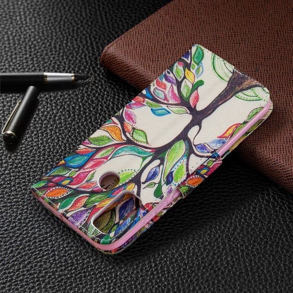 Wonderland Huawei P Smart 2020 Etui - Farvet Træ Multicolor