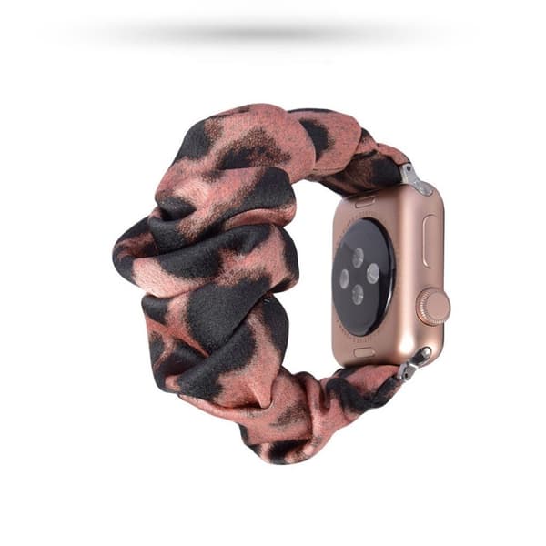Apple Watch Series 5 44mm cool trasa mönster klockarmband - rosa leopard Rosa