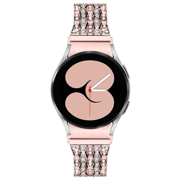 Rhinestone décor watch strap for Samsung Galaxy Watch 4 - Rose P Rosa