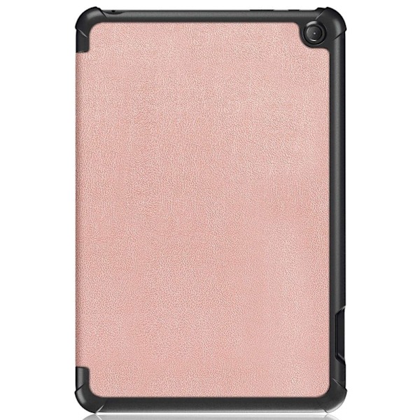 Kolminkertainen nahkakotelo Amazon Fire 7 (2022) - Ruusukulta Pink