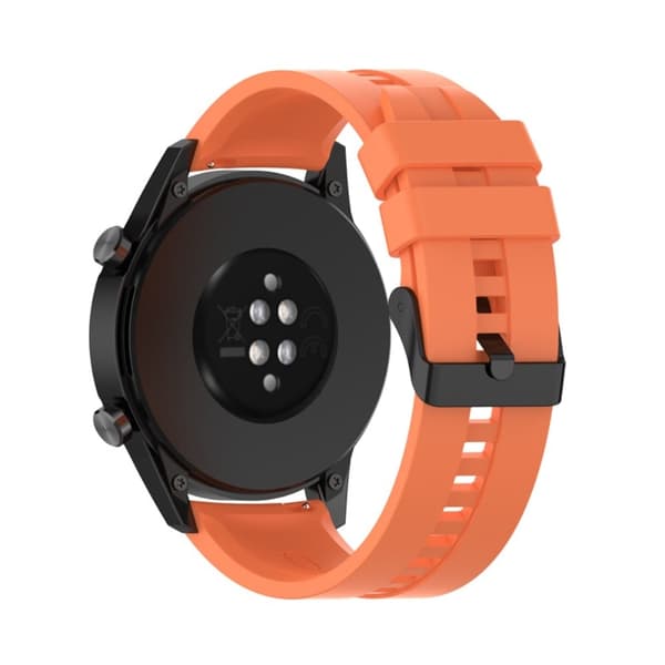 22 mm universal klokkerem i silikon - Oransje Orange