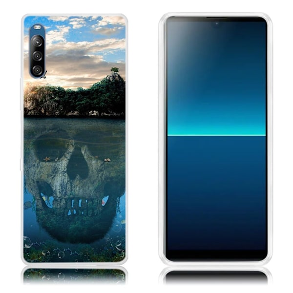 Deco Sony Xperia L4 Cover - Kranium Reflektion Multicolor