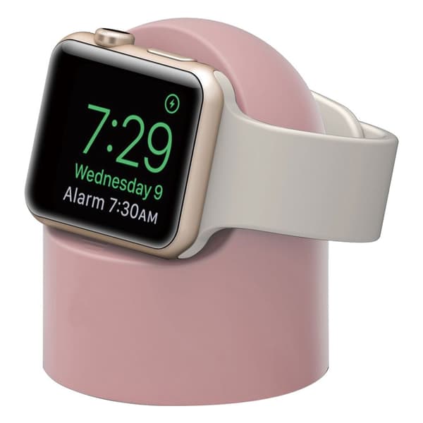 Universel Apple Watch Unik stand og oplader display - Lyserød Pink