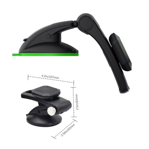 Universal slide rail design car mount phone holder - Black Black
