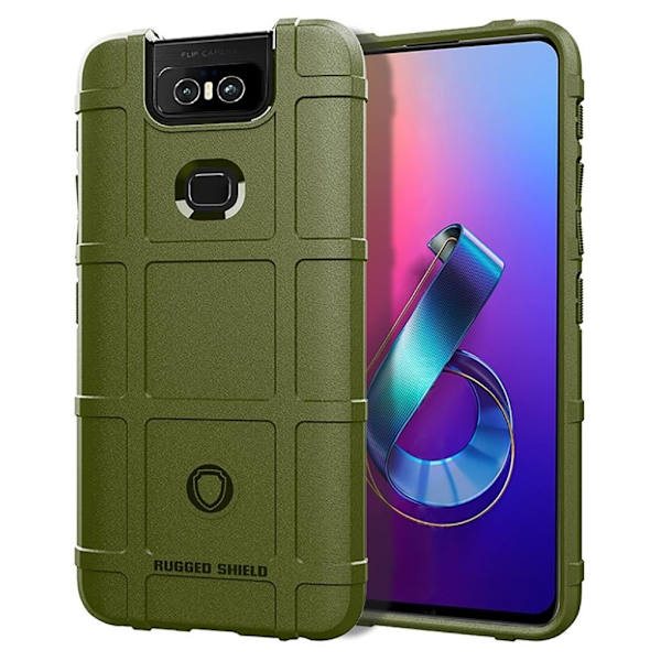 Rugged Shield ASUS ZenFone 6 (2019) skal - Grön Grön