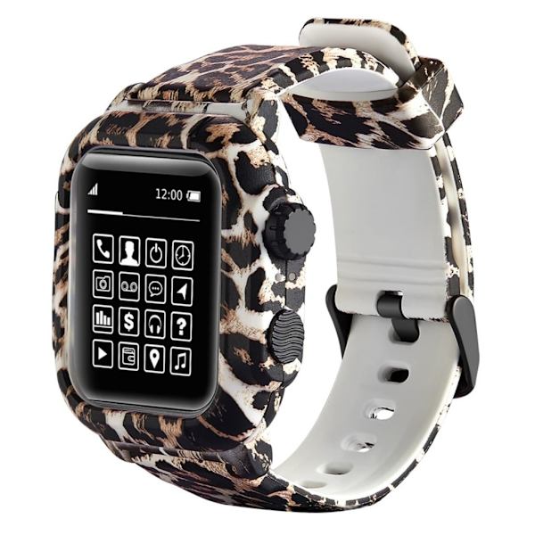 Apple Watch 42mm armor camo silikone Urrem - Leopard Multicolor