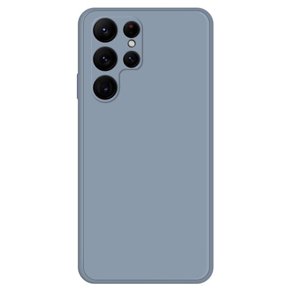 Skråt gummicover mod fald til Samsung Galaxy S22 Ultra - Grå Blå Blue