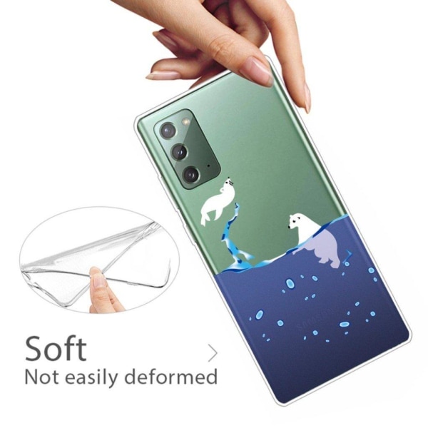 Deco Samsung Galaxy Note 20 case - Polar Bear White