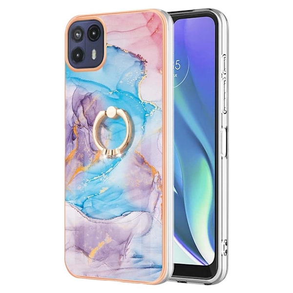 Marmormotiv Motorola Moto G50 5G skal - Mjölkväg Marmor Blå multifärg