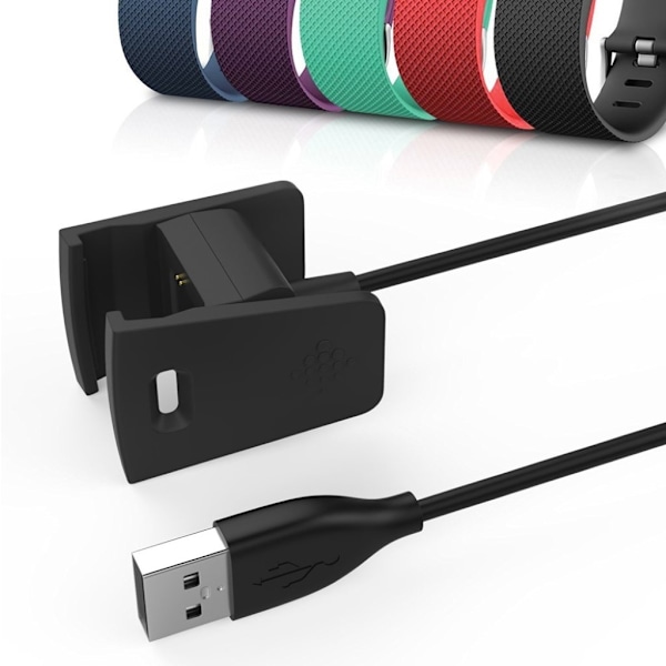 Fitbit Charge 2 USB Latausteline Adapteri Kaapelilla Blue