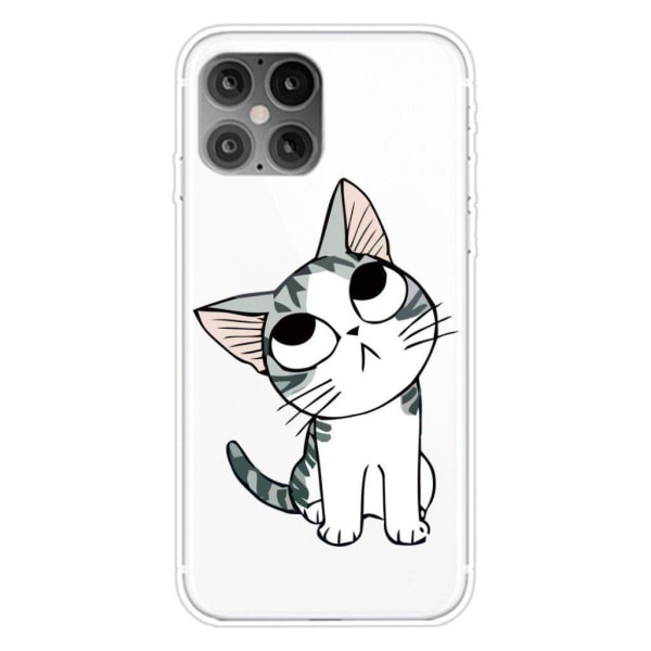 Deco iPhone 12 / 12 Pro case - Cute Cat White