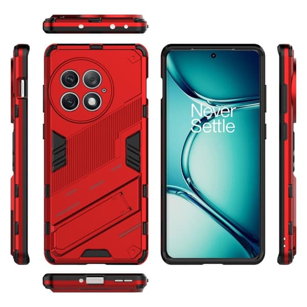 Stødsikker Hybrid Cover med A Moderne Touch til OnePlus Ace 2 Pro 5g - Rød Red