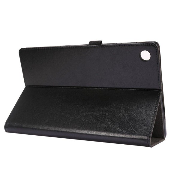 Crazy Horse Lenovo Tab M10 FHD Plus leather flip case - Black Black