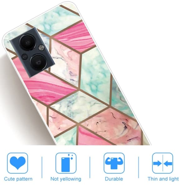 Marble OnePlus Nord N20 5G Suojakotelo - Värikäs Marble Tile Multicolor