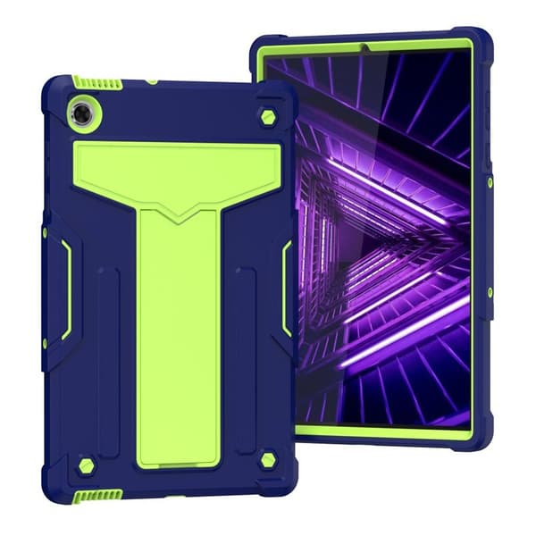 Lenovo Tab M10 FHD Plus silikoneetui - Mørkeblå / Grøn Green