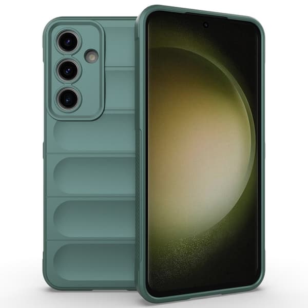 Blødt grebsformet Samsung Galaxy S24 FE cover - Grøn Green