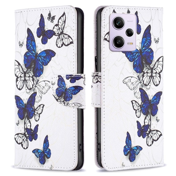 Wonderland Xiaomi Poco X5 Pro Flip Fodral - Fjärilar Blå