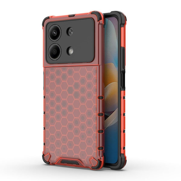 Bofink Honeycomb Xiaomi Redmi Note 13R Pro deksel - Rød Red