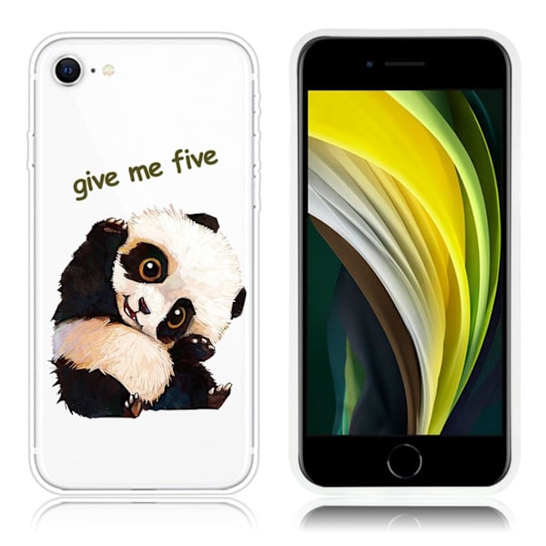 Deco iPhone SE 2020 kotelot - Söpö Panda White