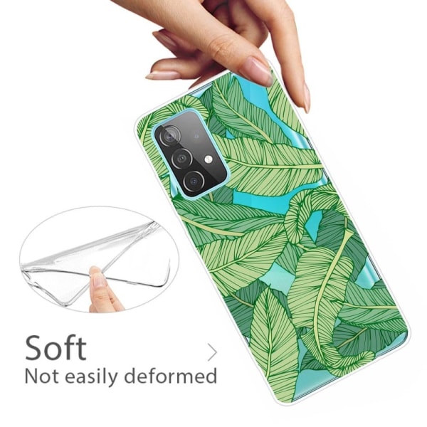 Deco Samsung Galaxy A13 4G cover - Grønne Blade Green