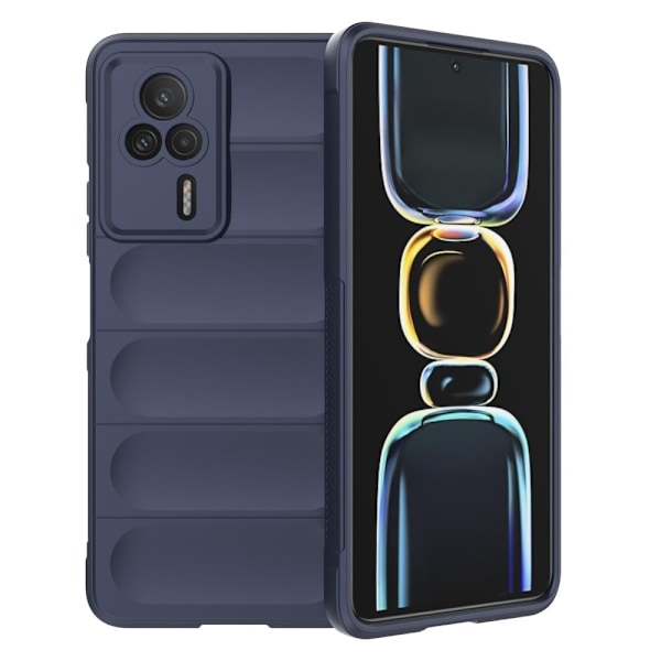 Mjukt greppformat Xiaomi Redmi K60E skal - Blå Blå