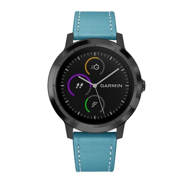 Garmin Vivoactive 3 / Vivomove HR aito nahkanauha - Sininen Blue