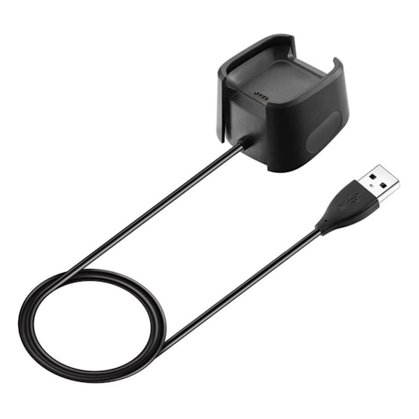 Fitbit Versa 2 USB bärbar laddare Svart
