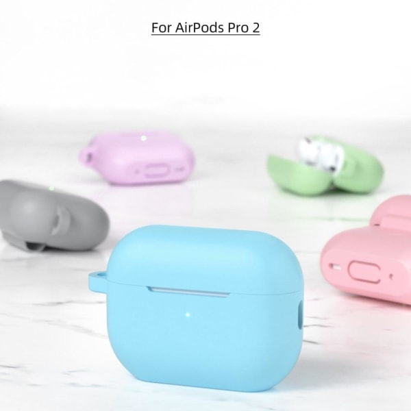 AirPods Pro 2 enkelt silikonfodral - Midnattsblå Blå