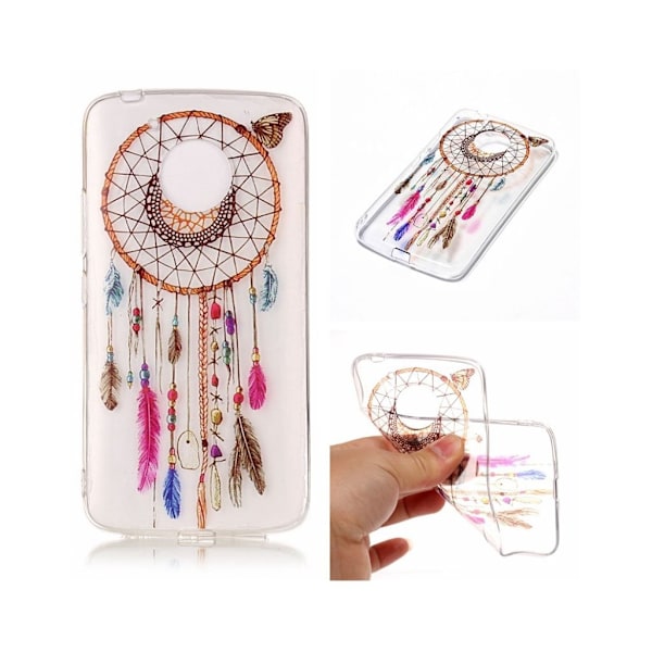 Motorola Moto G5 Cover med holbart farvetryk - Drømmefanger Multicolor