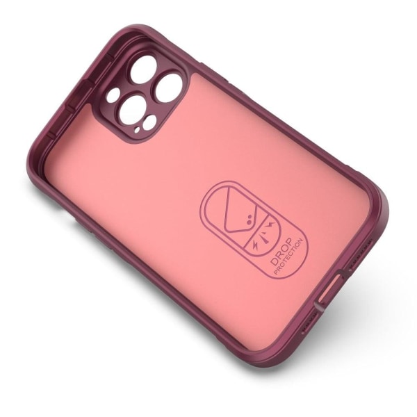 Mjukt greppformat iPhone 13 Pro Max skal - Röd Röd