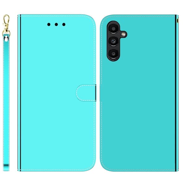 Mirror Samsung Galaxy A25 Läppäkotelo - Syaani Green