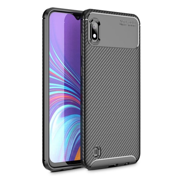 Carbon Shield Samsung Galaxy A10 cover - Sort Black