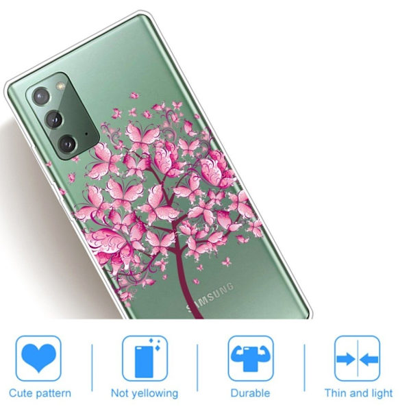 Deco Samsung Galaxy Note 20 skal - Rosa Träd Rosa