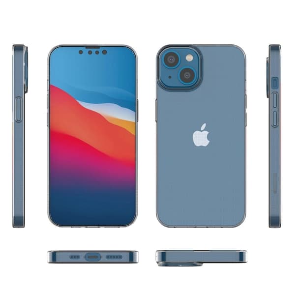 Ultratynt, gjennomsiktig etui for iPhone 14 Transparent