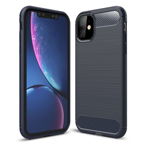 Carbon Flex iPhone 11 cover - Blå Blue