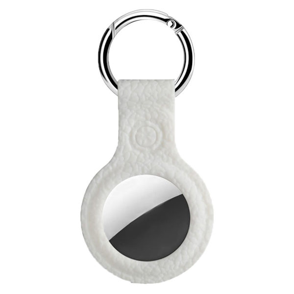 AirTags litchi silikonöverdrag - Vit Vit