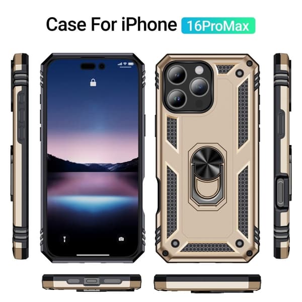 Bofink Combat iPhone 16 Pro Max kotelot - Kulta Gold