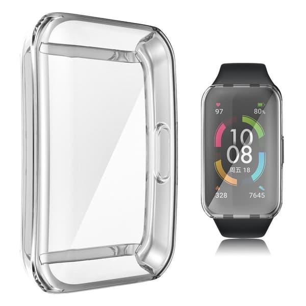 Honor Band 6 galvanointi TPU kansi - Läpinäkyvä Transparent