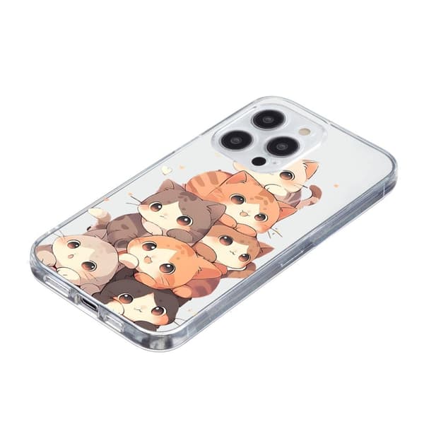 Vibe iPhone 16 Pro deksel - Flere Kattunger Brown