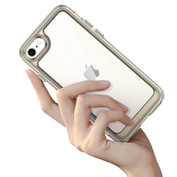 iPhone 7 / iPhone SE 2020 / iPhone SE (2022) älykäs akryylikansi - Musta Black